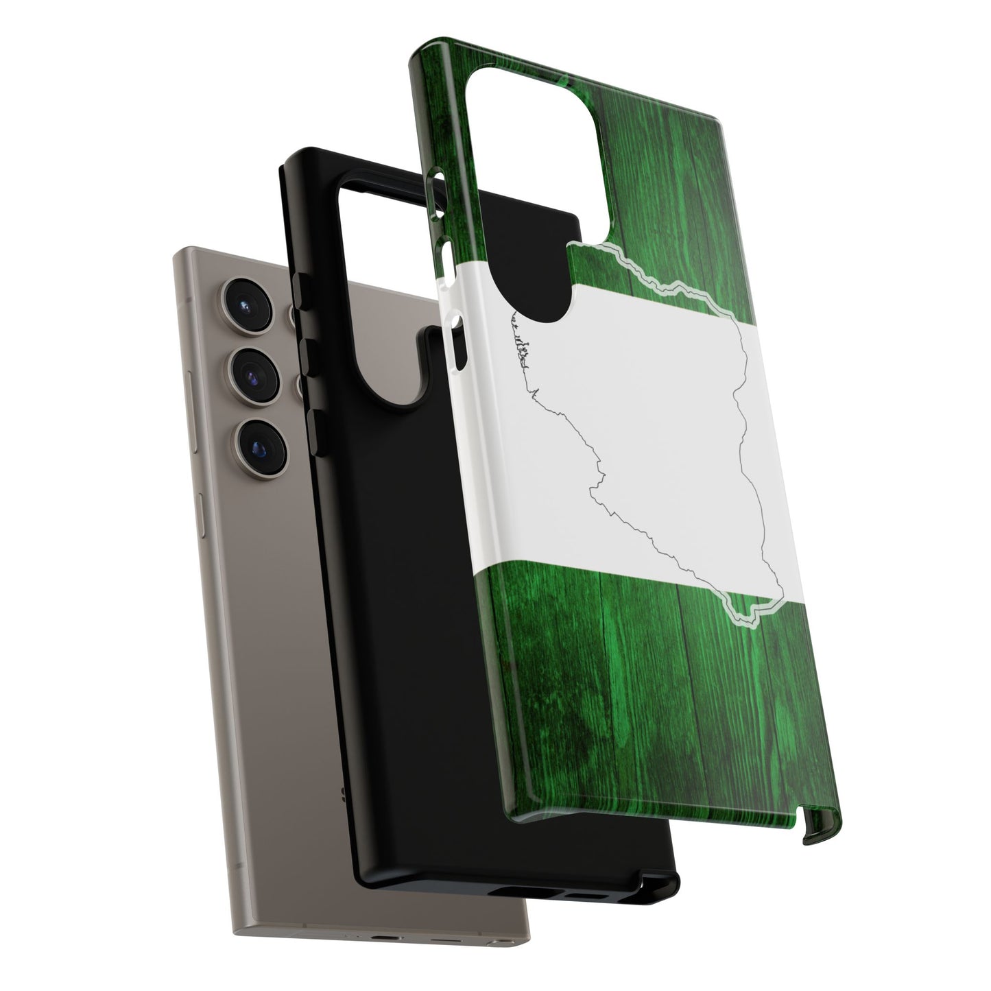 Nigeria Flag Phone Case, African Nation Protective Cover, Nigeria Pride Accessory, Tough Phone Case for Patriots, Nigerian Flag Mobile Case