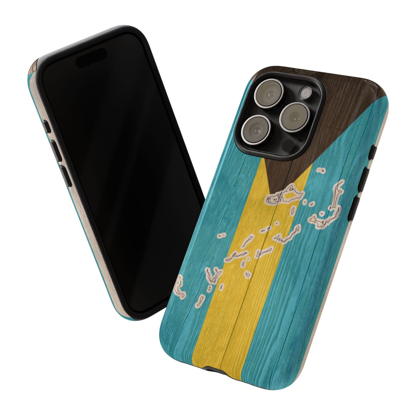 Bahamas Flag Phone Map Case Protective Tough Cover Flag of Bahamas Samsung Bahamian Pride Hard Plastic Back Bahamas Flag Cover