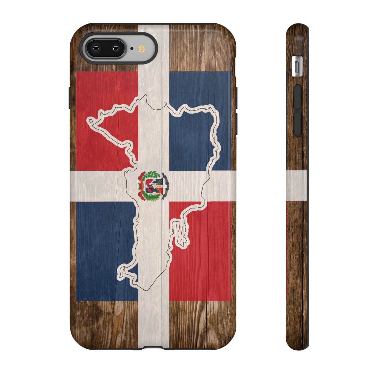 Dominican Republic Flag Phone Map Case Protective Tough Cover Flag of Dominican Pride Hard Plastic Back DR Flag Cover Dominicana
