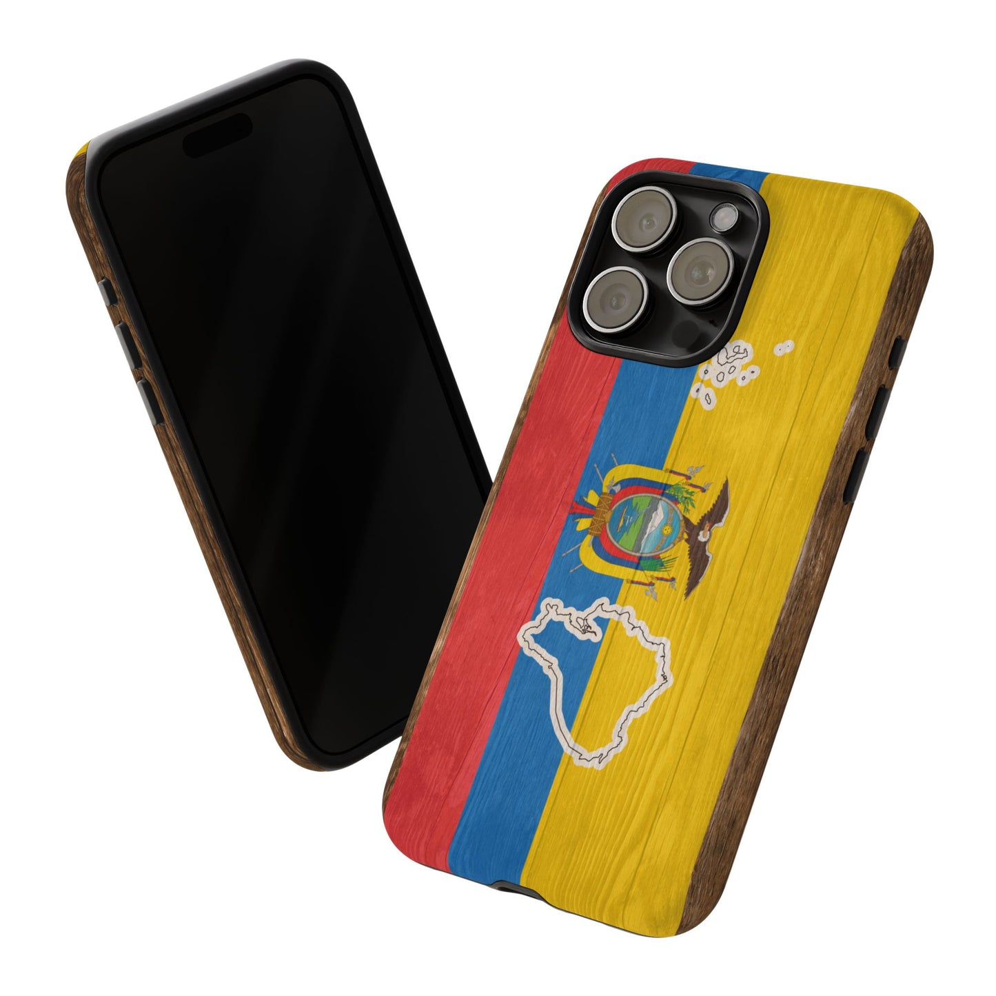 Ecuador Flag Phone Map Case Protective Tough Cover Flag of Ecuador Samsung Ecuadorian Pride Hard Plastic Back Ecuadorian Flag Cover