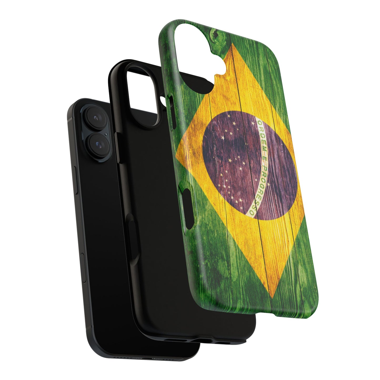 Brazil Phone Case Protective Tough Cover Flag of Brazil Samsung Brazilian Pride Hard Plastic Back Brazil Flag Cover IPhone Souvenir Gift Protective Case