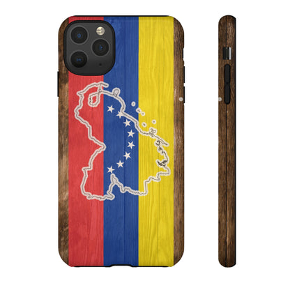Venezuela Flag Phone Map Case Protective Tough Cover Flag of Venezuela Samsung Venezuelan Pride Hard Plastic Back Venezuela Map Cover