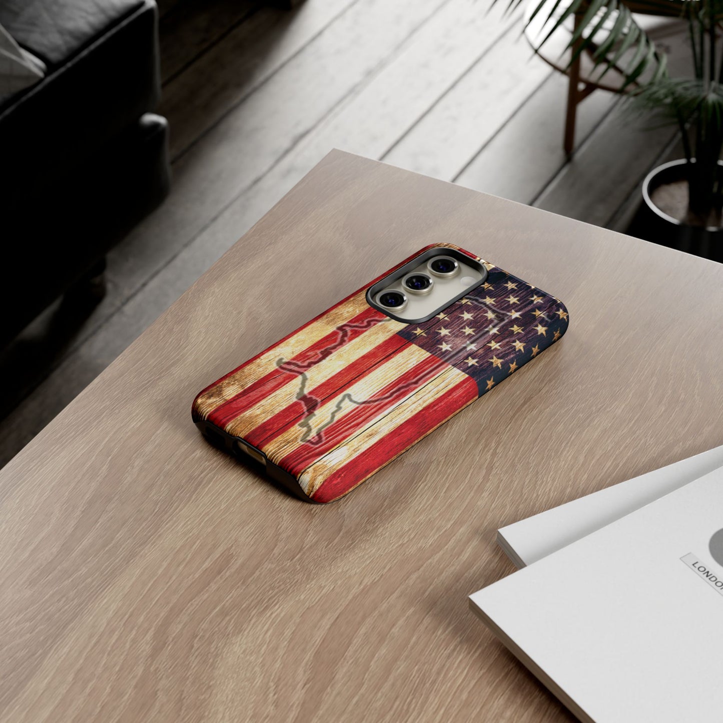 USA flag & map tough phone case for iPhone Samsung Google Patriotic impact-resistant cover with UV protection and shock absorption USA Flag