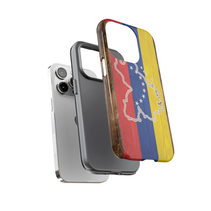 Venezuela Flag Phone Map Case Protective Tough Cover Flag of Venezuela Samsung Venezuelan Pride Hard Plastic Back Venezuela Map Cover