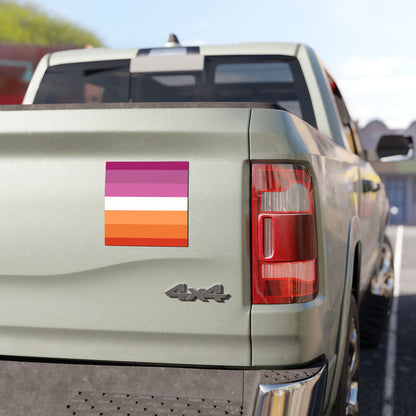 Lesbian Pride Car magnet LGBTQ+ Rainbow Decor Empowerment Poster for Car Inclusivity Gift Idea Gay Pride Outdoor Decor