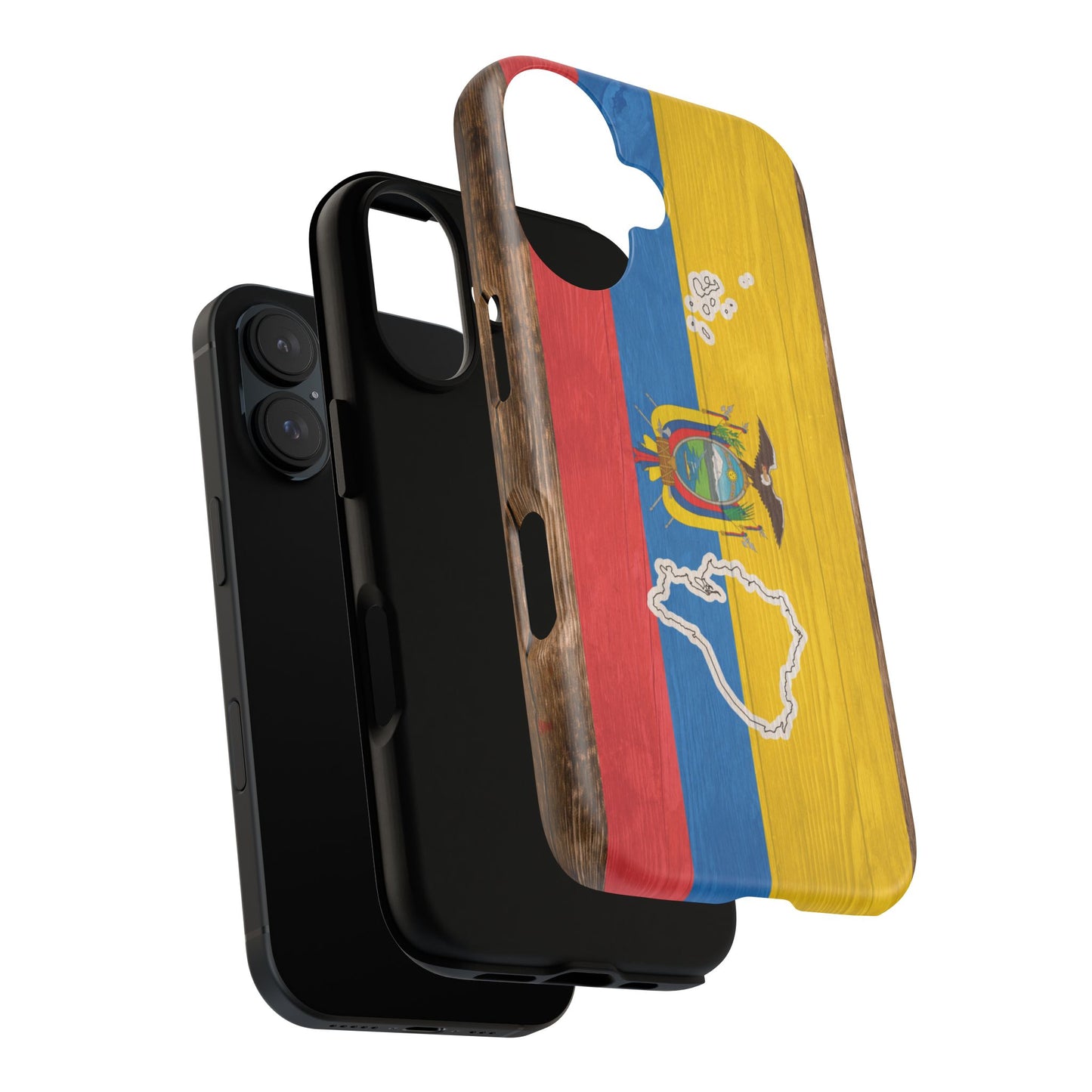 Ecuador Flag Phone Map Case Protective Tough Cover Flag of Ecuador Samsung Ecuadorian Pride Hard Plastic Back Ecuadorian Flag Cover