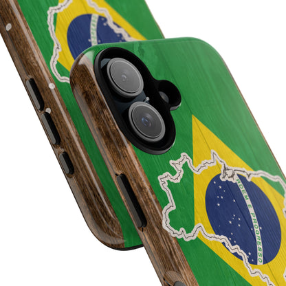 Brazil Flag Phone Map Case Protective Tough Cover Flag of Brazil Samsung Brazilian Pride Hard Plastic Back Brazil Flag Cover