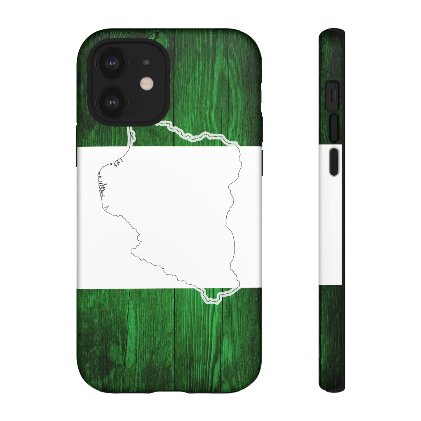 Nigeria Flag Phone Case, African Nation Protective Cover, Nigeria Pride Accessory, Tough Phone Case for Patriots, Nigerian Flag Mobile Case