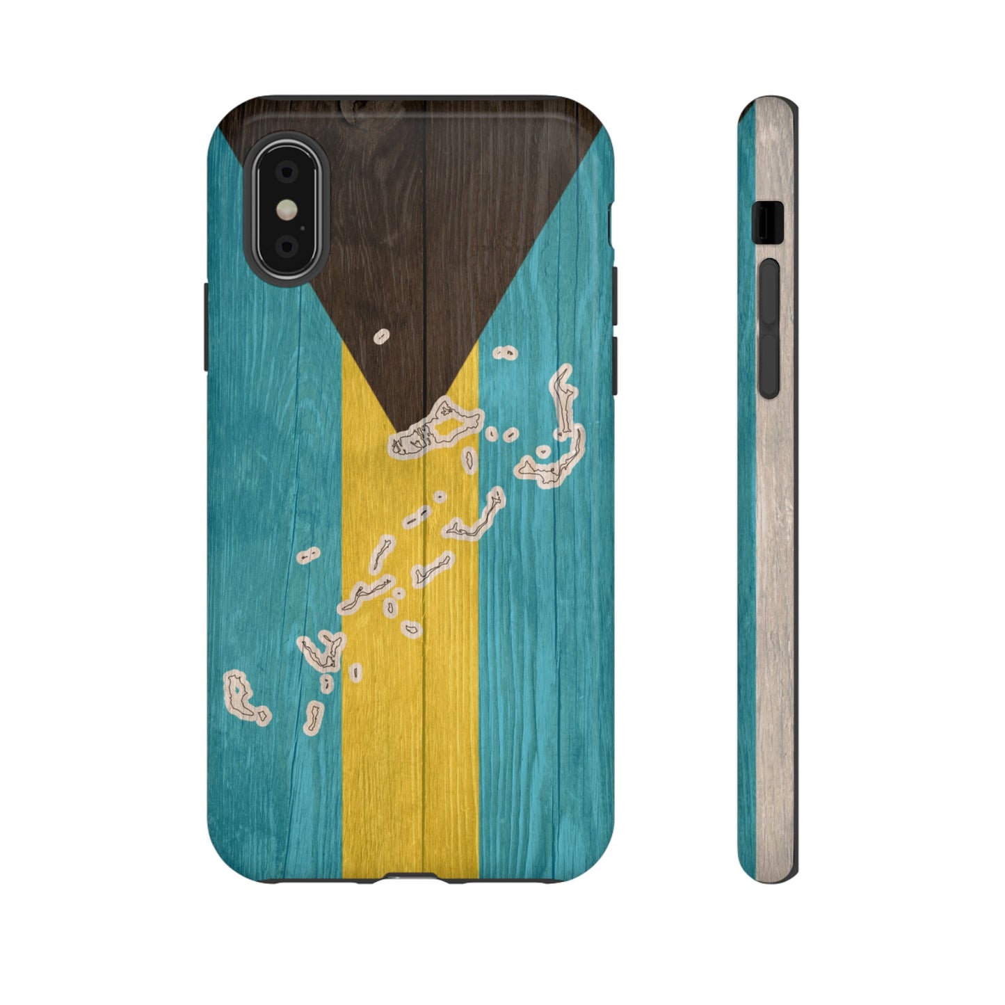 Bahamas Flag Phone Map Case Protective Tough Cover Flag of Bahamas Samsung Bahamian Pride Hard Plastic Back Bahamas Flag Cover