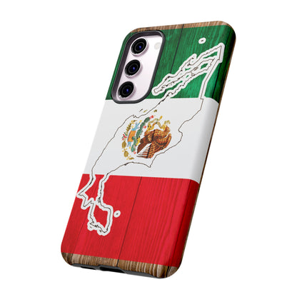 Phone Case, Mexican Flag Tough Case, Patriotic Mexico Phone Cover, Rugged Phone Protector, National Flag Phone Sleeve, Cinco de Mayo Gift