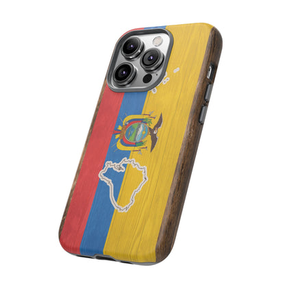 Ecuador Flag Phone Map Case Protective Tough Cover Flag of Ecuador Samsung Ecuadorian Pride Hard Plastic Back Ecuadorian Flag Cover