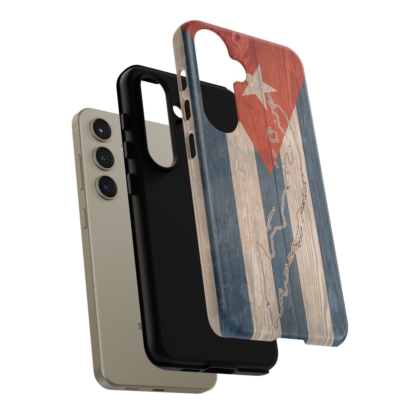Phone Case Cuban Flag iPhone Case Protective Tough Cover Flag of Cuba Samsung Galaxy Cuban Pride Huawei P40 Lite Hard Plastic Back