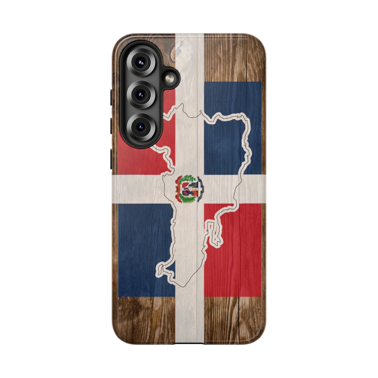 Dominican Republic Flag Phone Map Case Protective Tough Cover Flag of Dominican Pride Hard Plastic Back DR Flag Cover Dominicana