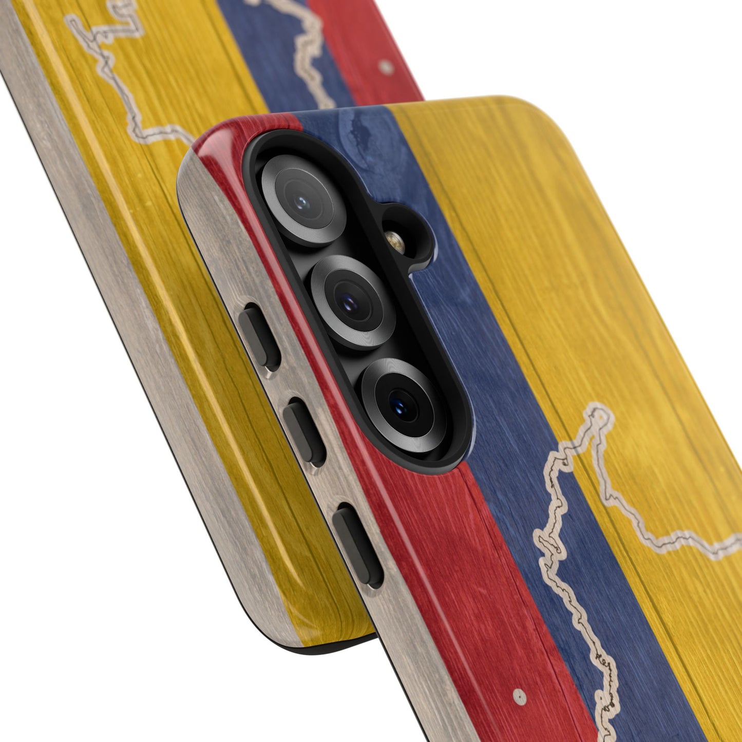 Colombian Flag Map Style iPhone Case Protective Tough Cover Flag of Colombia Samsung Colombian Pride Huawei Hard Plastic Back Colombia Phone