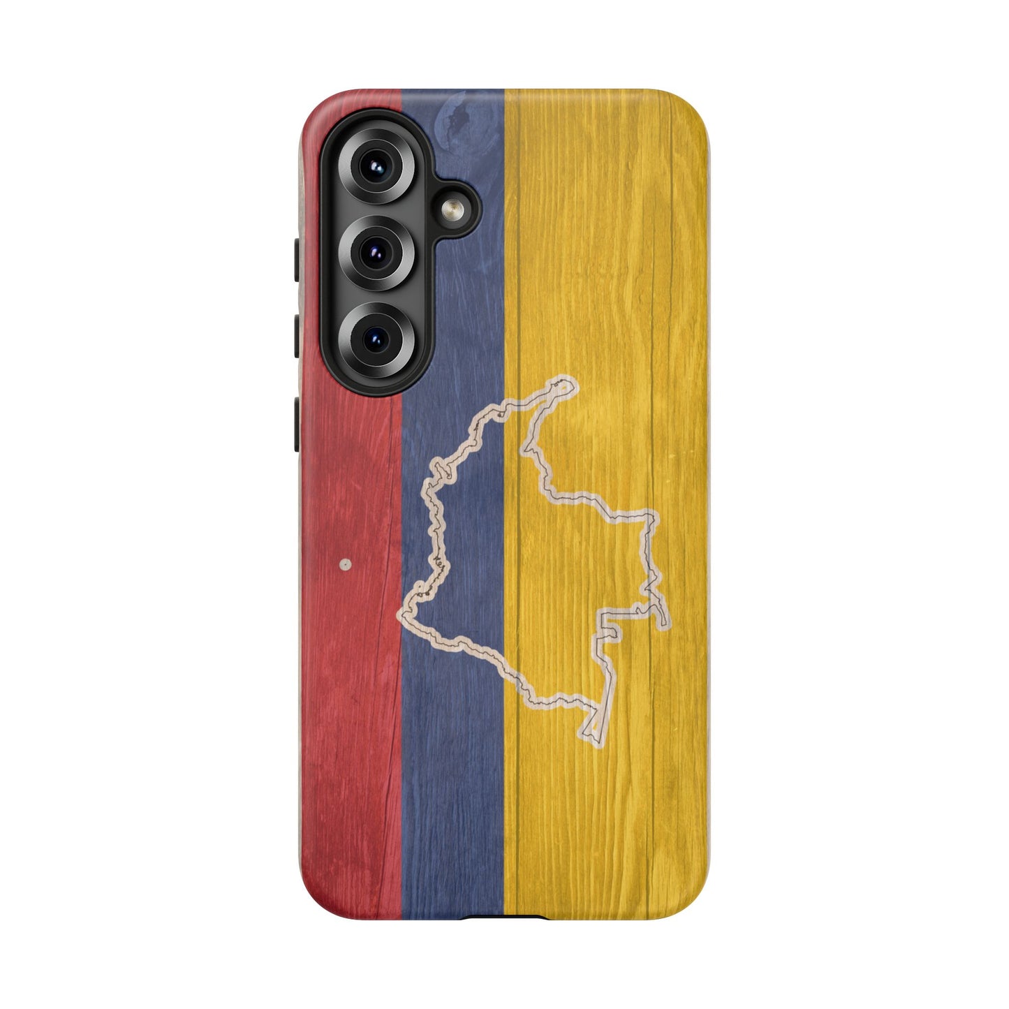 Colombian Flag Map Style iPhone Case Protective Tough Cover Flag of Colombia Samsung Colombian Pride Huawei Hard Plastic Back Colombia Phone