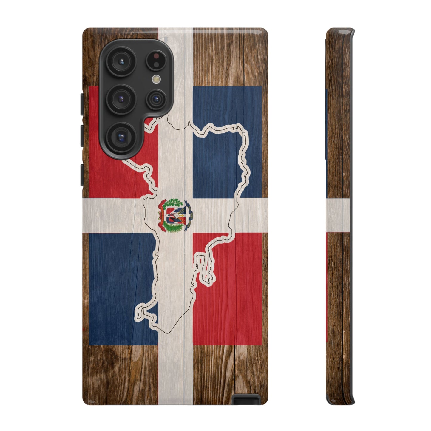 Dominican Republic Flag Phone Map Case Protective Tough Cover Flag of Dominican Pride Hard Plastic Back DR Flag Cover Dominicana