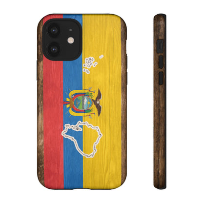 Ecuador Flag Phone Map Case Protective Tough Cover Flag of Ecuador Samsung Ecuadorian Pride Hard Plastic Back Ecuadorian Flag Cover