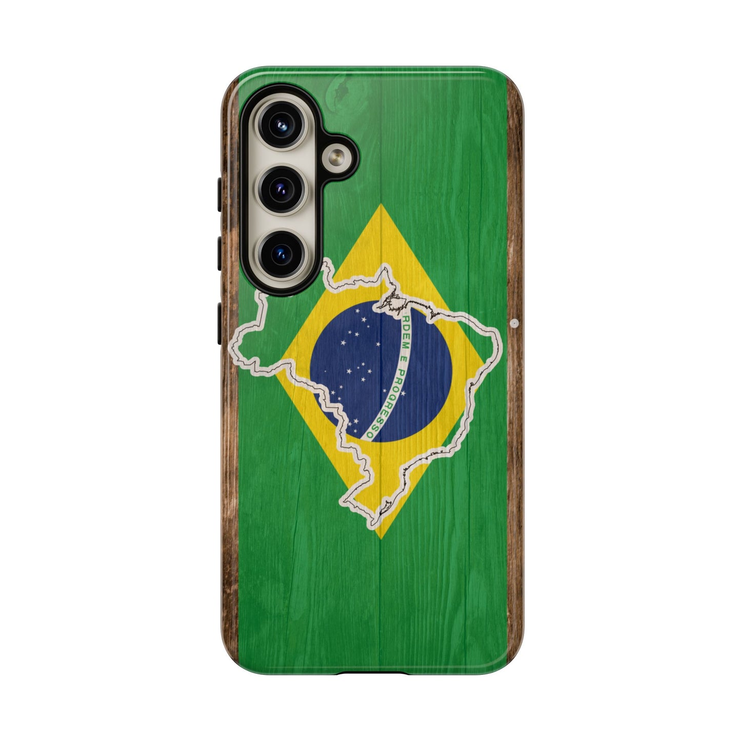 Brazil Flag Phone Map Case Protective Tough Cover Flag of Brazil Samsung Brazilian Pride Hard Plastic Back Brazil Flag Cover