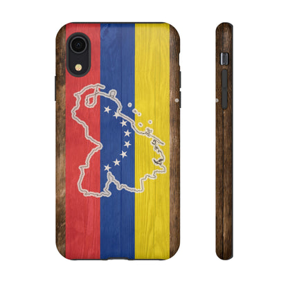 Venezuela Flag Phone Map Case Protective Tough Cover Flag of Venezuela Samsung Venezuelan Pride Hard Plastic Back Venezuela Map Cover