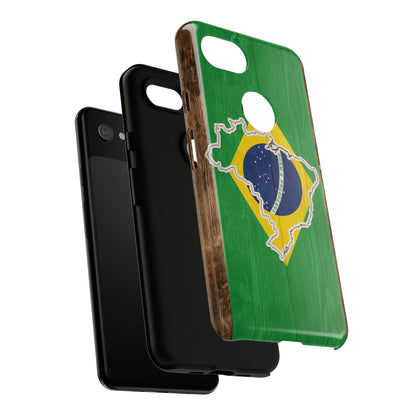 Brazil Flag Phone Map Case Protective Tough Cover Flag of Brazil Samsung Brazilian Pride Hard Plastic Back Brazil Flag Cover