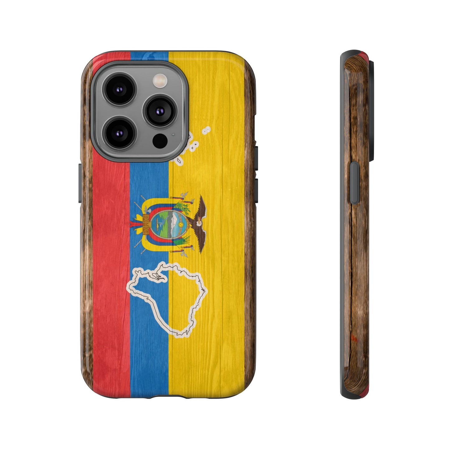 Ecuador Flag Phone Map Case Protective Tough Cover Flag of Ecuador Samsung Ecuadorian Pride Hard Plastic Back Ecuadorian Flag Cover