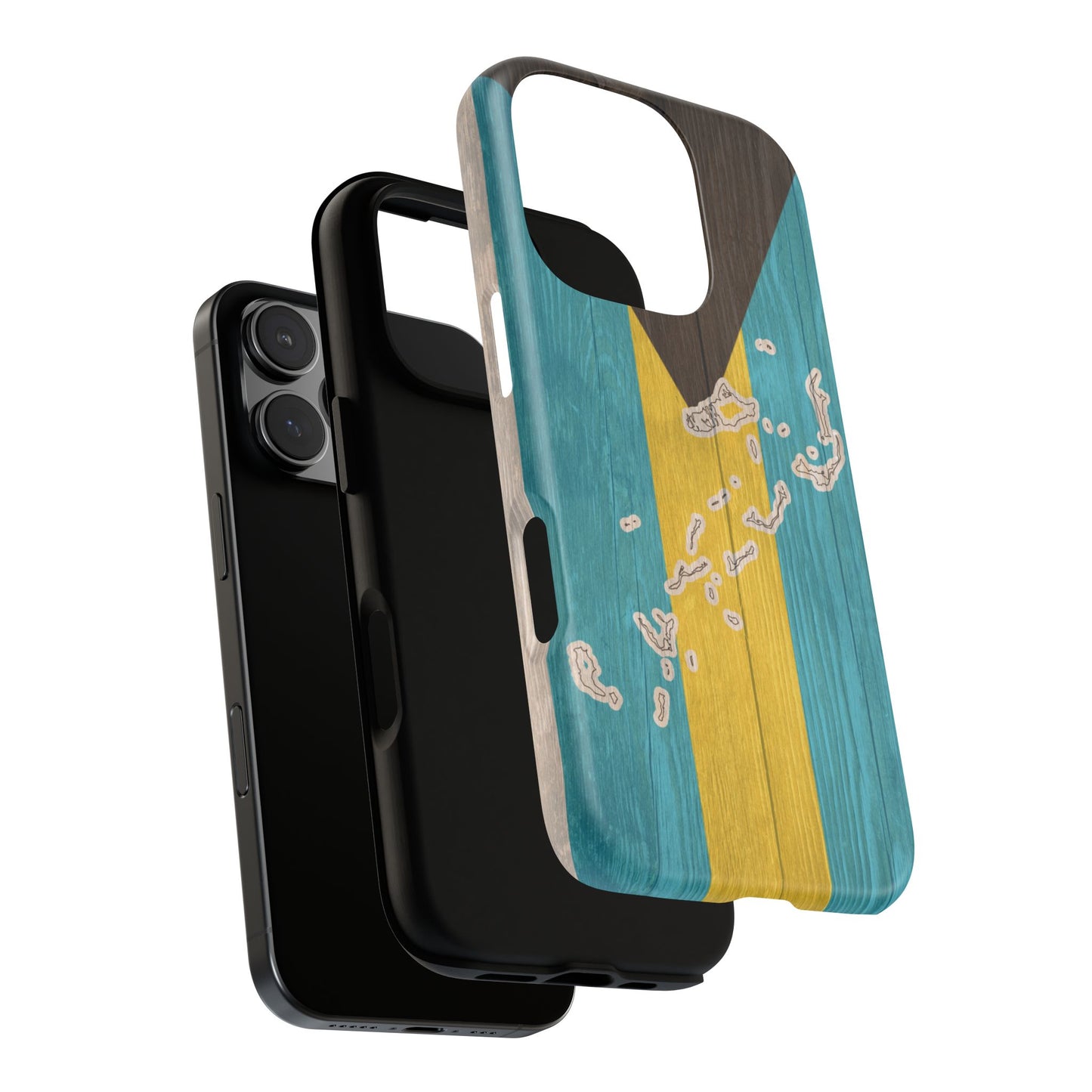 Bahamas Flag Phone Map Case Protective Tough Cover Flag of Bahamas Samsung Bahamian Pride Hard Plastic Back Bahamas Flag Cover