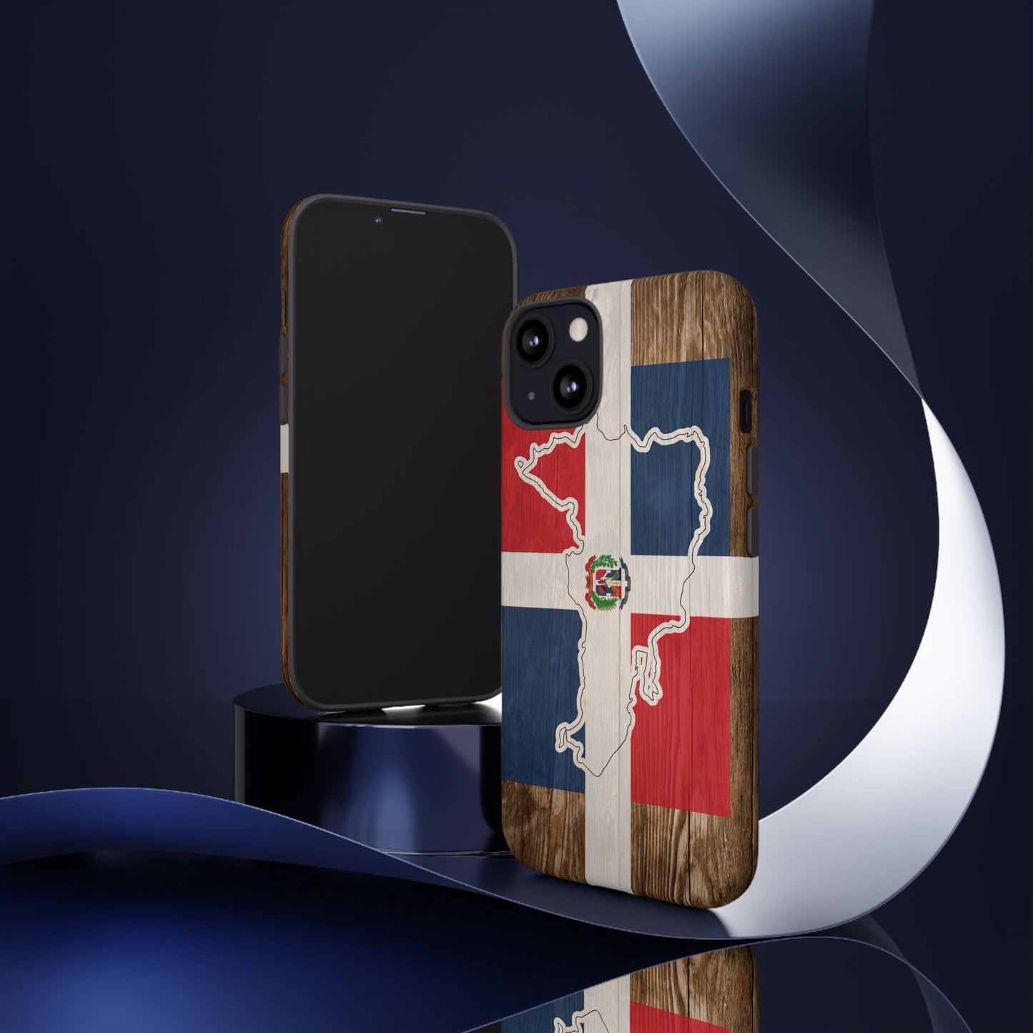 Dominican Republic Flag Phone Map Case Protective Tough Cover Flag of Dominican Pride Hard Plastic Back DR Flag Cover Dominicana