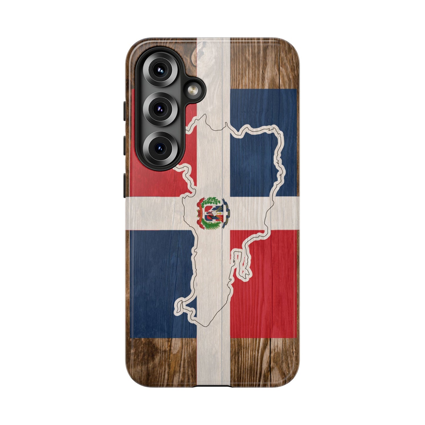 Dominican Republic Flag Phone Map Case Protective Tough Cover Flag of Dominican Pride Hard Plastic Back DR Flag Cover Dominicana