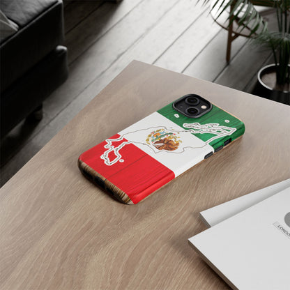Phone Case, Mexican Flag Tough Case, Patriotic Mexico Phone Cover, Rugged Phone Protector, National Flag Phone Sleeve, Cinco de Mayo Gift