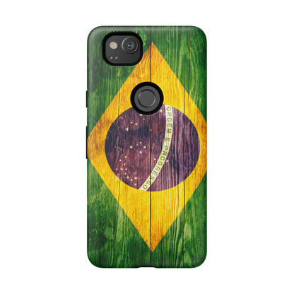 Brazil Phone Case Protective Tough Cover Flag of Brazil Samsung Brazilian Pride Hard Plastic Back Brazil Flag Cover IPhone Souvenir Gift Protective Case