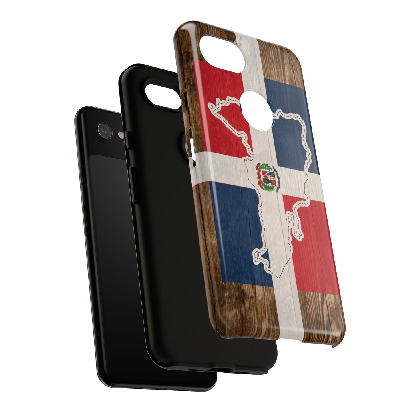Dominican Republic Flag Phone Map Case Protective Tough Cover Flag of Dominican Pride Hard Plastic Back DR Flag Cover Dominicana