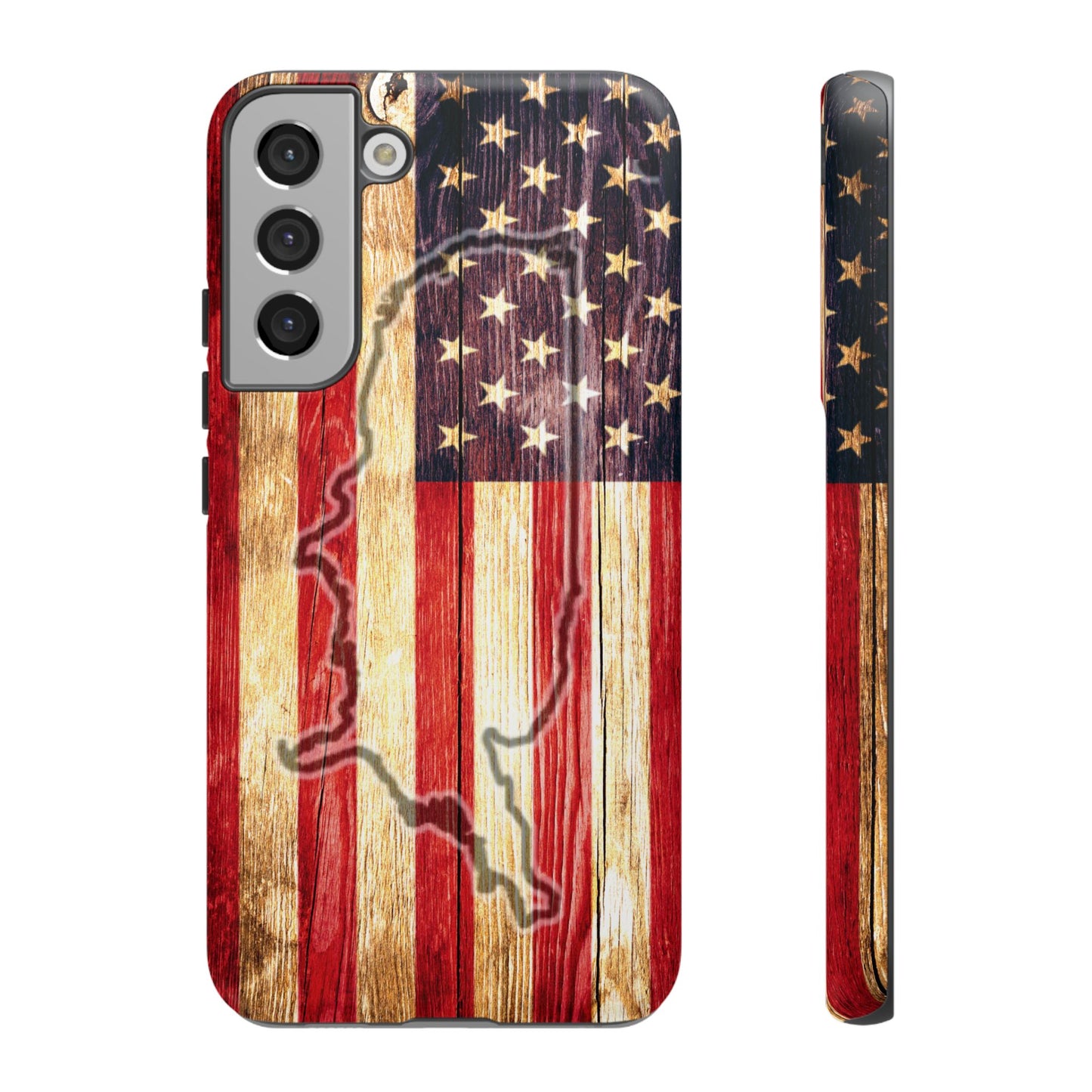 USA flag & map tough phone case for iPhone Samsung Google Patriotic impact-resistant cover with UV protection and shock absorption USA Flag
