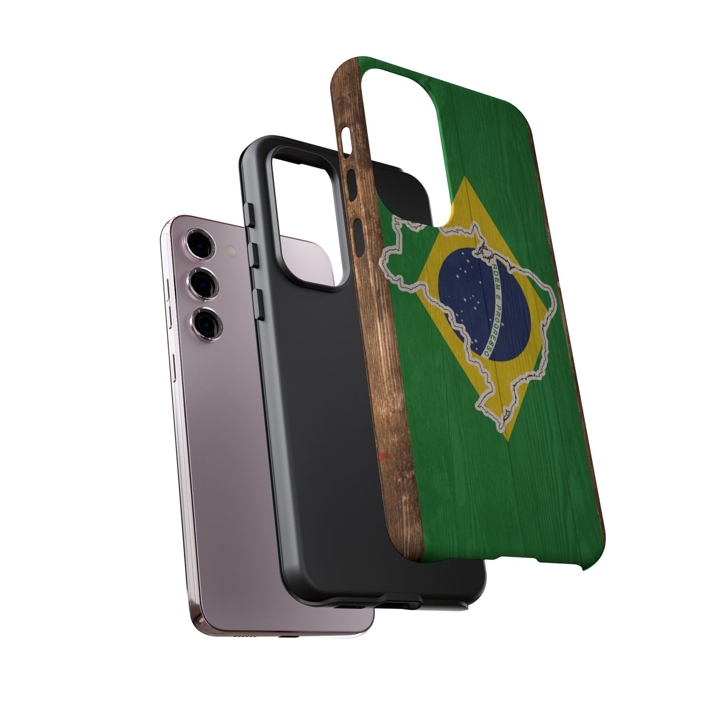 Brazil Flag Phone Map Case Protective Tough Cover Flag of Brazil Samsung Brazilian Pride Hard Plastic Back Brazil Flag Cover