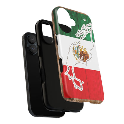 Phone Case, Mexican Flag Tough Case, Patriotic Mexico Phone Cover, Rugged Phone Protector, National Flag Phone Sleeve, Cinco de Mayo Gift