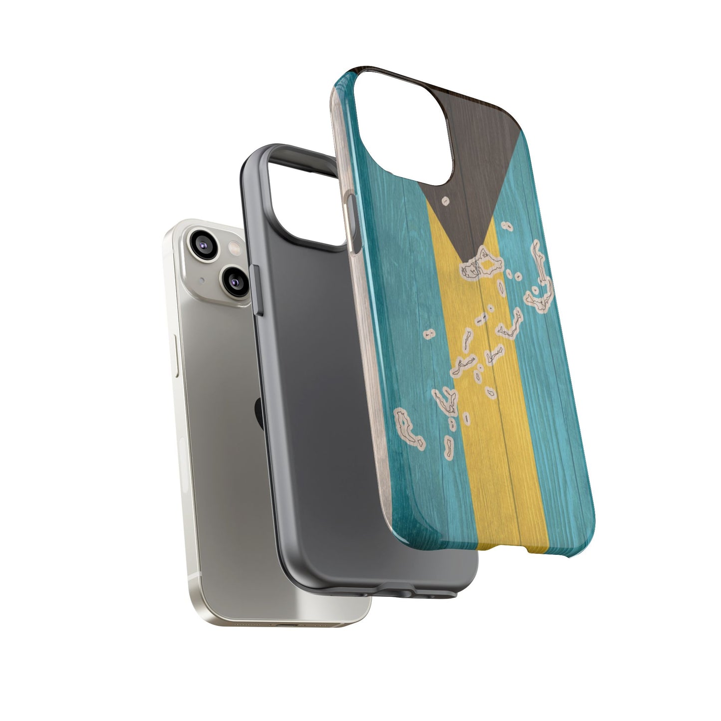 Bahamas Flag Phone Map Case Protective Tough Cover Flag of Bahamas Samsung Bahamian Pride Hard Plastic Back Bahamas Flag Cover