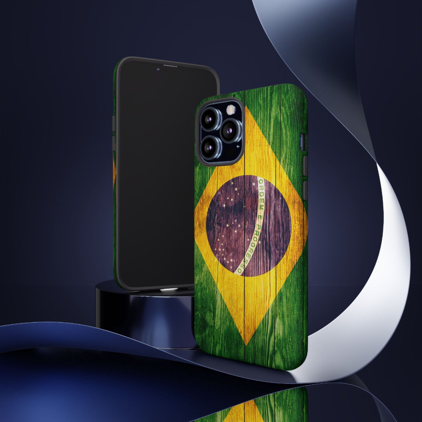 Brazil Phone Case Protective Tough Cover Flag of Brazil Samsung Brazilian Pride Hard Plastic Back Brazil Flag Cover IPhone Souvenir Gift Protective Case