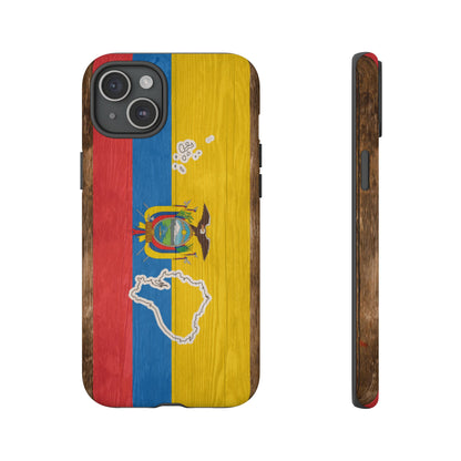 Ecuador Flag Phone Map Case Protective Tough Cover Flag of Ecuador Samsung Ecuadorian Pride Hard Plastic Back Ecuadorian Flag Cover