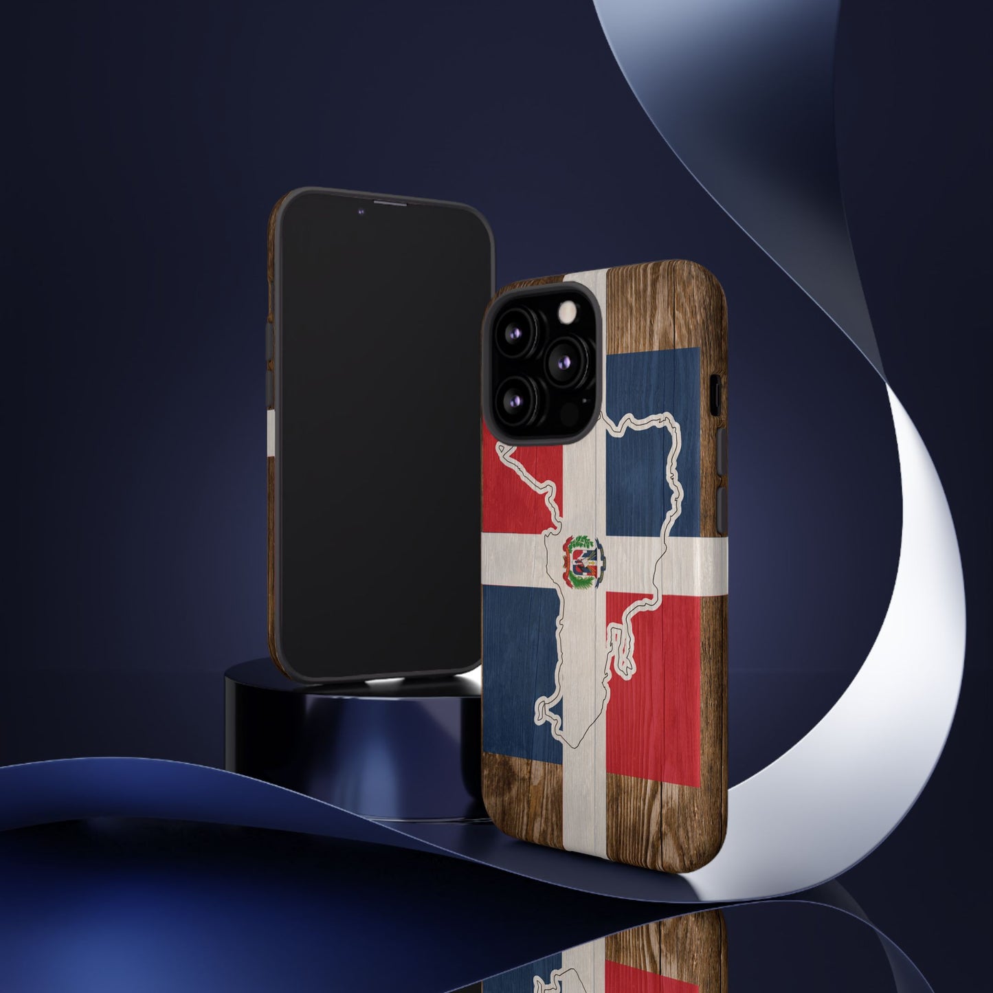 Dominican Republic Flag Phone Map Case Protective Tough Cover Flag of Dominican Pride Hard Plastic Back DR Flag Cover Dominicana