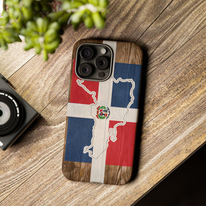 Dominican Republic Flag Phone Map Case Protective Tough Cover Flag of Dominican Pride Hard Plastic Back DR Flag Cover Dominicana