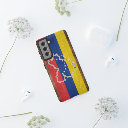 Venezuela Flag Phone Map Case Protective Tough Cover Flag of Venezuela Samsung Venezuelan Pride Hard Plastic Back Venezuela Map Cover