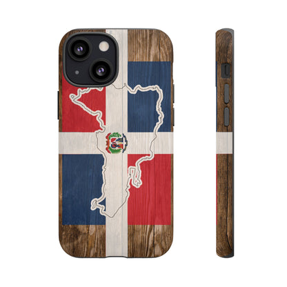 Dominican Republic Flag Phone Map Case Protective Tough Cover Flag of Dominican Pride Hard Plastic Back DR Flag Cover Dominicana