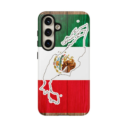 Phone Case, Mexican Flag Tough Case, Patriotic Mexico Phone Cover, Rugged Phone Protector, National Flag Phone Sleeve, Cinco de Mayo Gift
