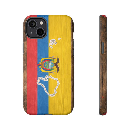 Ecuador Flag Phone Map Case Protective Tough Cover Flag of Ecuador Samsung Ecuadorian Pride Hard Plastic Back Ecuadorian Flag Cover