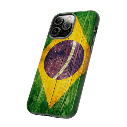 Brazil Phone Case Protective Tough Cover Flag of Brazil Samsung Brazilian Pride Hard Plastic Back Brazil Flag Cover IPhone Souvenir Gift Protective Case
