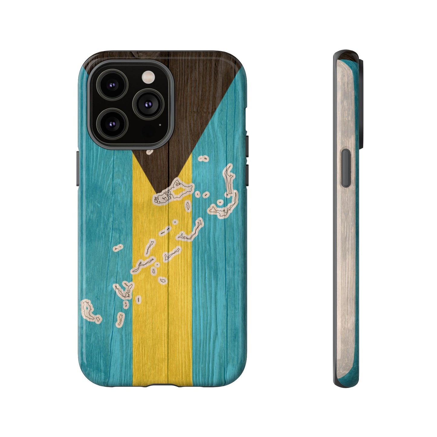 Bahamas Flag Phone Map Case Protective Tough Cover Flag of Bahamas Samsung Bahamian Pride Hard Plastic Back Bahamas Flag Cover