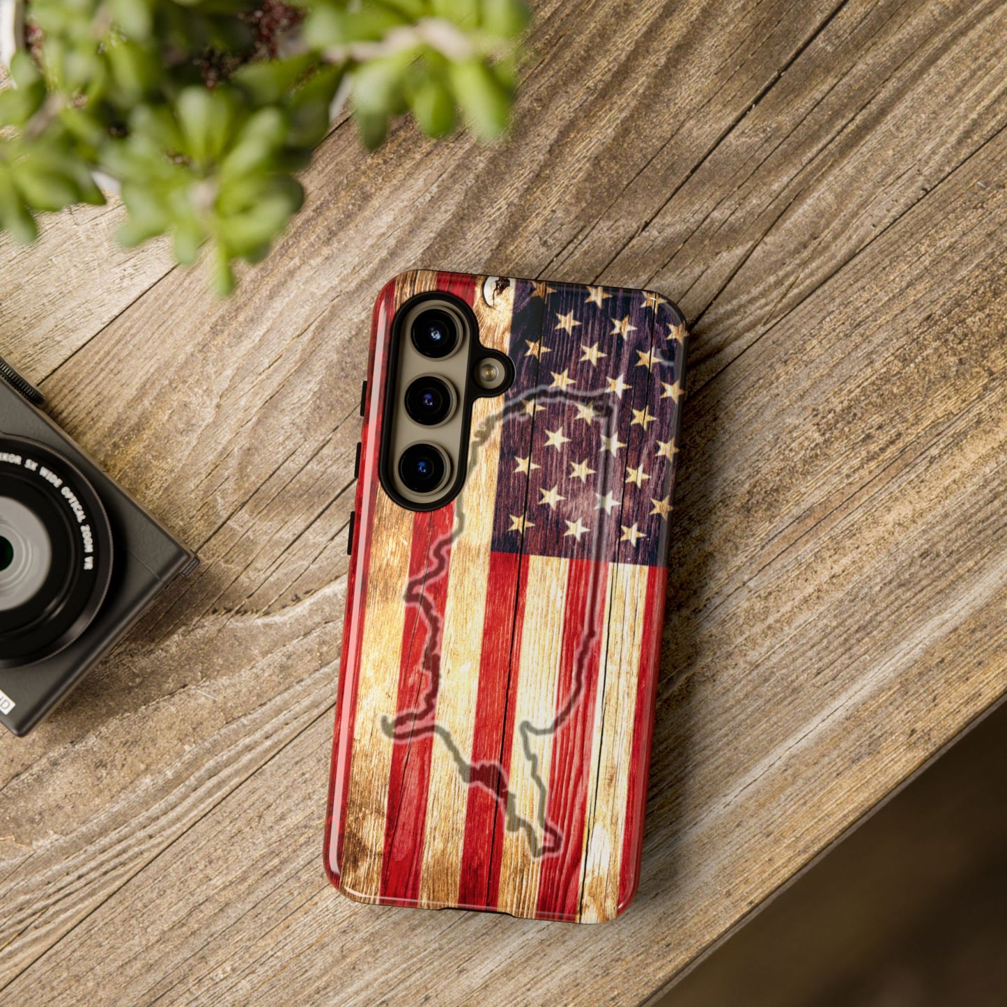 USA flag & map tough phone case for iPhone Samsung Google Patriotic impact-resistant cover with UV protection and shock absorption USA Flag