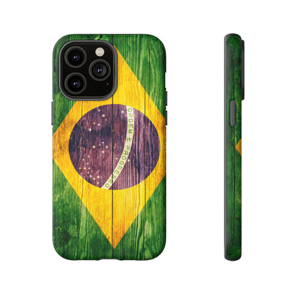 Brazil Phone Case Protective Tough Cover Flag of Brazil Samsung Brazilian Pride Hard Plastic Back Brazil Flag Cover IPhone Souvenir Gift Protective Case