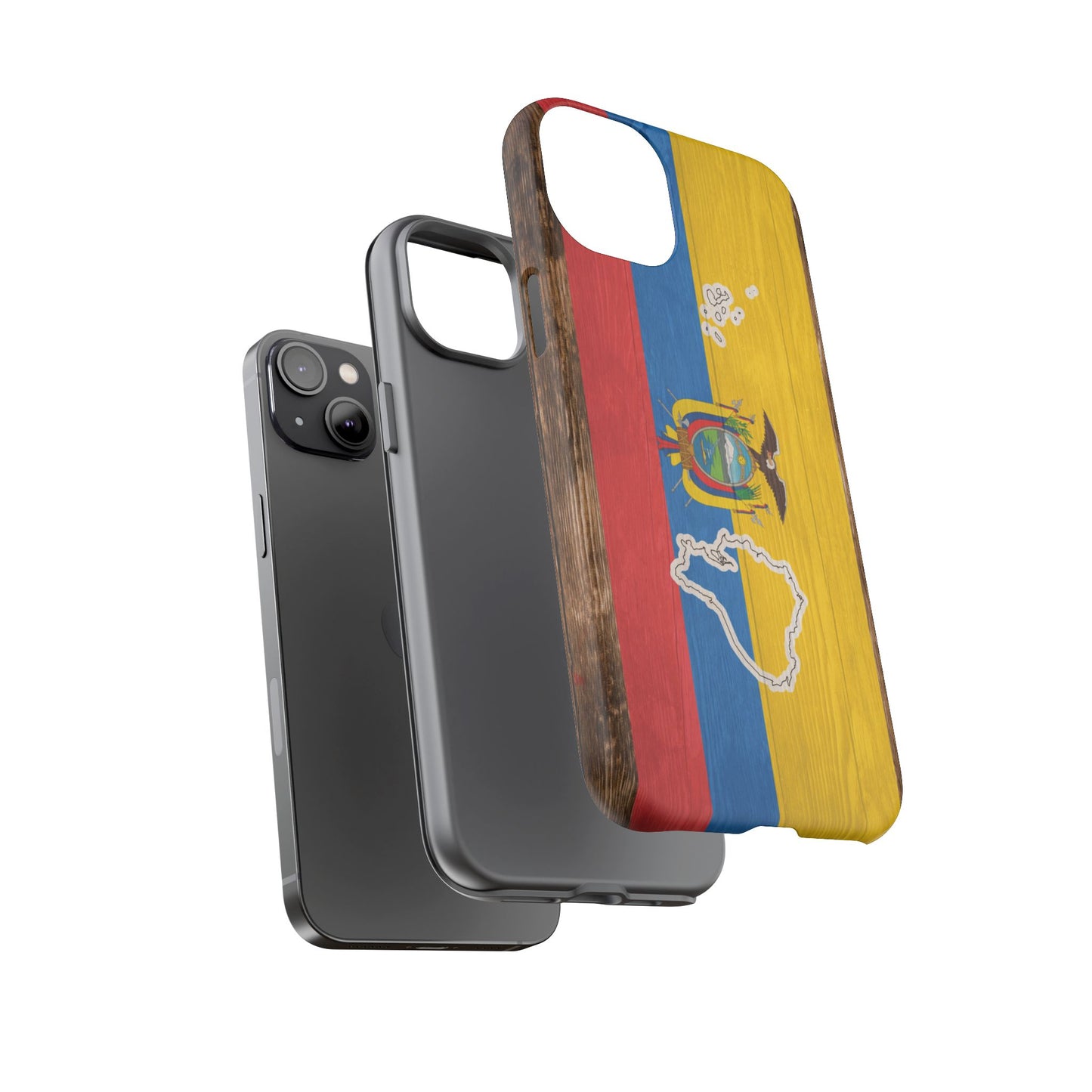 Ecuador Flag Phone Map Case Protective Tough Cover Flag of Ecuador Samsung Ecuadorian Pride Hard Plastic Back Ecuadorian Flag Cover