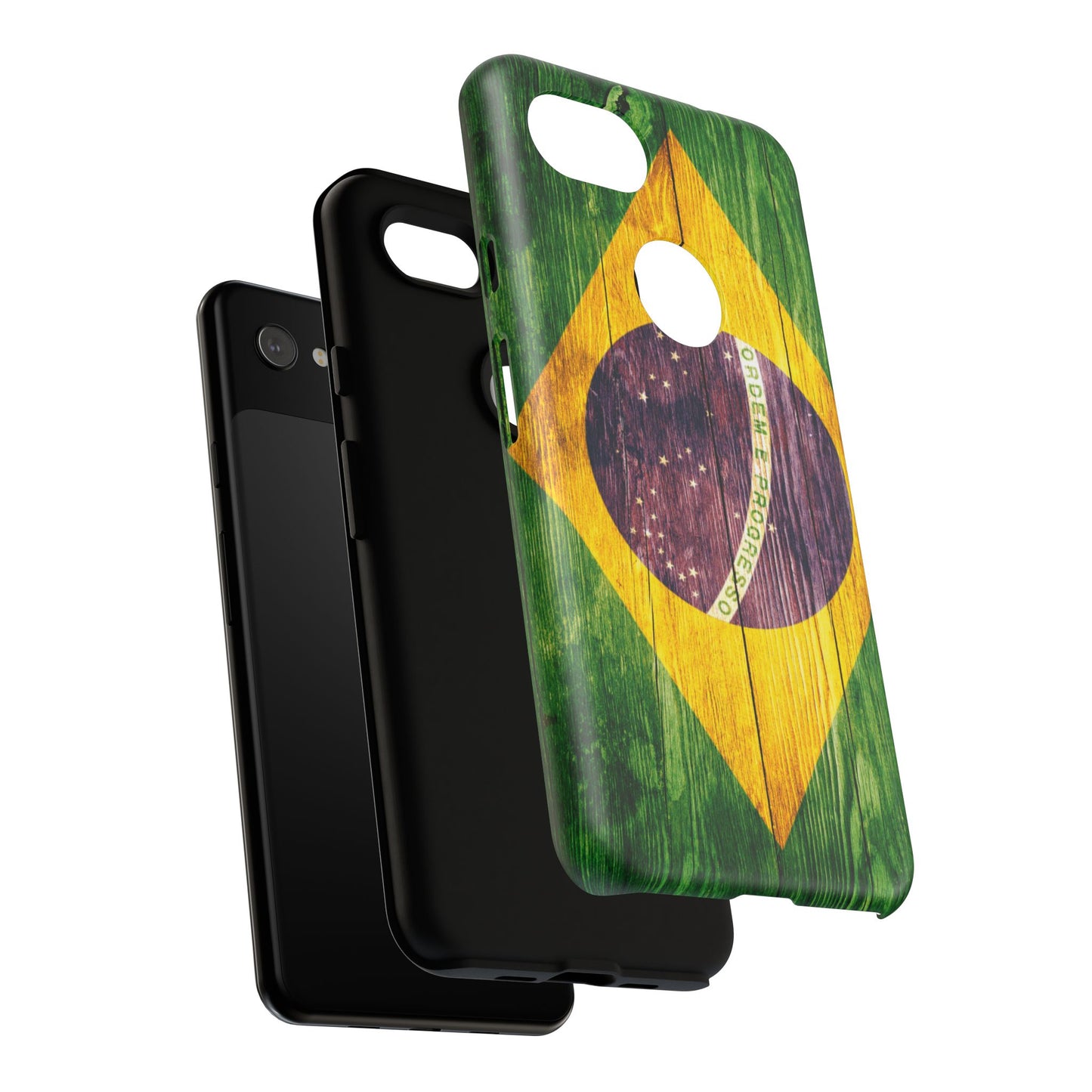 Brazil Phone Case Protective Tough Cover Flag of Brazil Samsung Brazilian Pride Hard Plastic Back Brazil Flag Cover IPhone Souvenir Gift Protective Case
