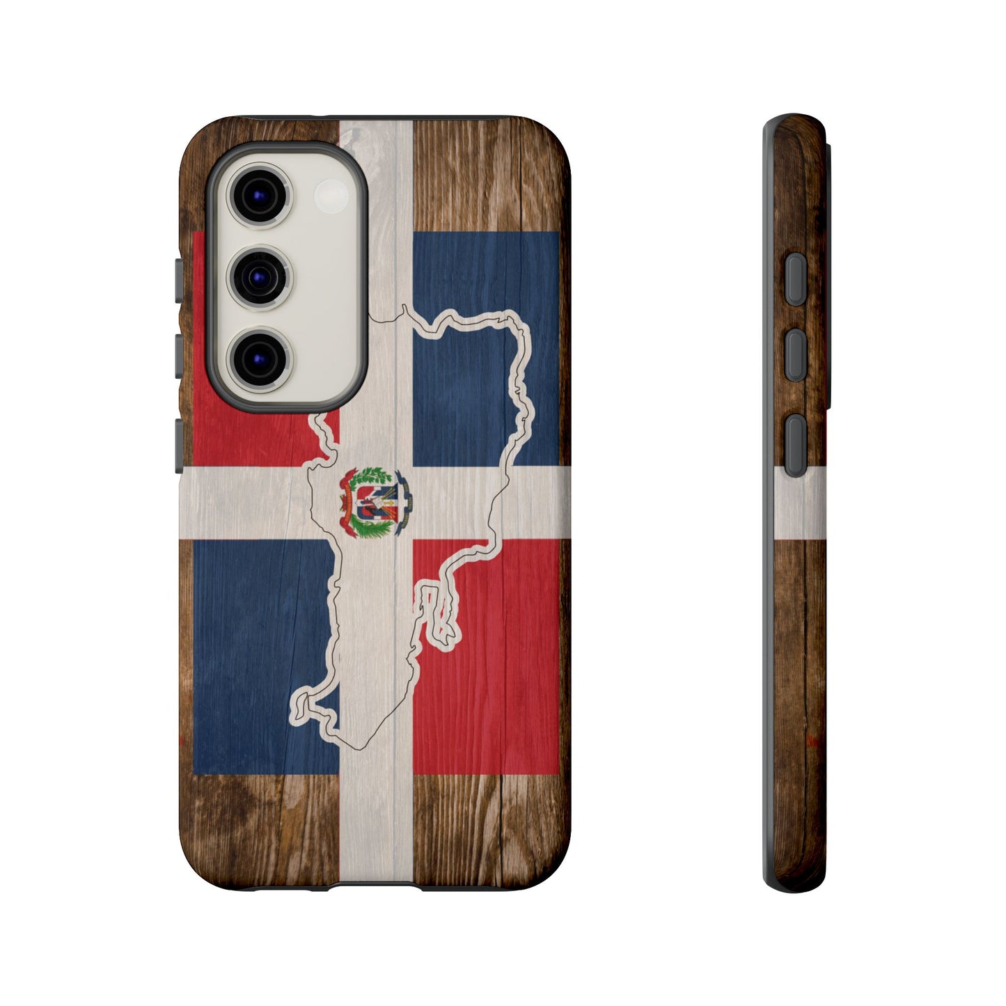 Dominican Republic Flag Phone Map Case Protective Tough Cover Flag of Dominican Pride Hard Plastic Back DR Flag Cover Dominicana